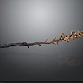 Handcrafted Wooden And Stone Decorative Branch For Home Interior Design