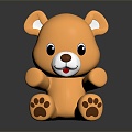 Modern Teddy Bear Toy Bear Cartoon Bear 3d model