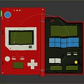 Game machine electronic chicken hand game machine hand game machine handheld game machine computer 3d model