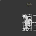 Mechanical Robotic Character With Metallic Structure Arms Legs And Eye Component