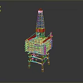 Offshore Drilling Rig Industrial Equipment With Tower And Platform Structure