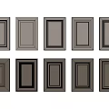 Different Styles of Kitchen Cabinet Doors in Light and Dark Gray Panel Designs