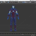 Iron Man Movie Character With Red And Gold Armor And Chest Reactor