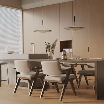 Modern table combination 3d model