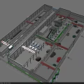 Industrial Factory Interior Featuring Robotic Arms Conveyor Belts And Production Lines
