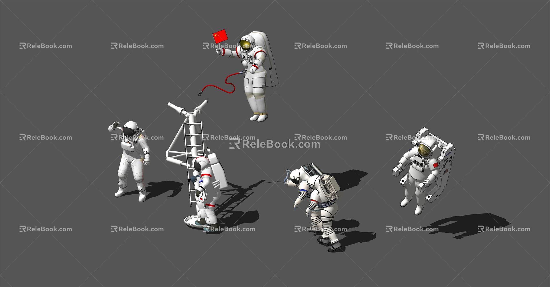 Modern astronauts. model