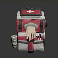 Red and White First Aid Kit with Cross Symbol as Essential Living Supplies