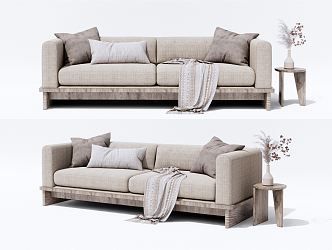 How many sides of the silent double sofa 3d model