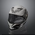 Stylish Motorcycle Helmet SHARK Brand White Black Red Design Transparent Visor