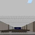 Spacious Meeting Room for Kebo Industry Annual Meeting with Arranged Tables and Chairs