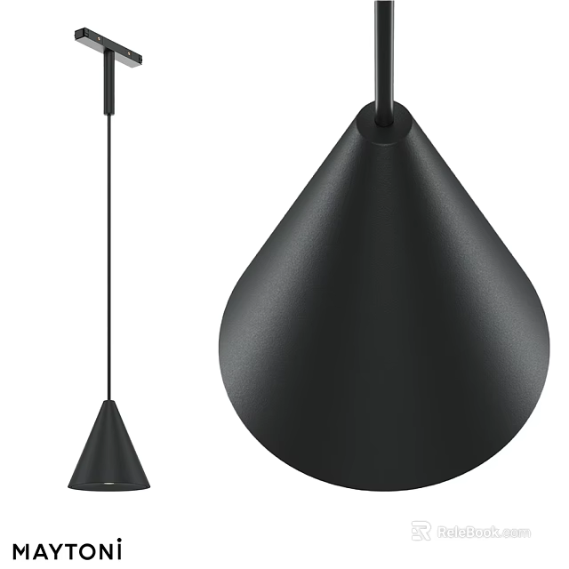 Modern Black Downlights And Spotlights With Sleek Design For Home Interior 3d model 