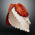 Red Plaid Skirt with White Ruffled Inner Layer and Fringed Hem Design