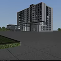Modern Industrial Park With Glass Curtain Wall And Multi Storey Contemporary Architecture