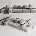 Modern Multiplayer Sofa 3d model