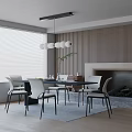 Modern table combination 3d model