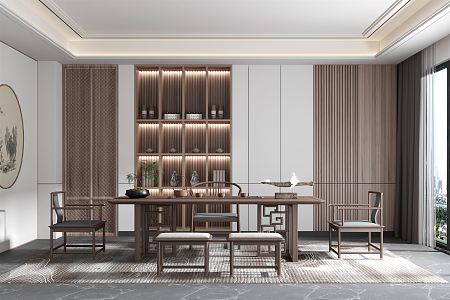 New Chinese Tea Room 3d model