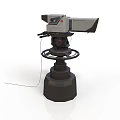 Professional Electronic Surveillance Device With Rotating Head And Stable Base Cable