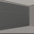 White Venetian Blinds In Modern Interior Window With Natural Light And Wooden Shelves Room Design