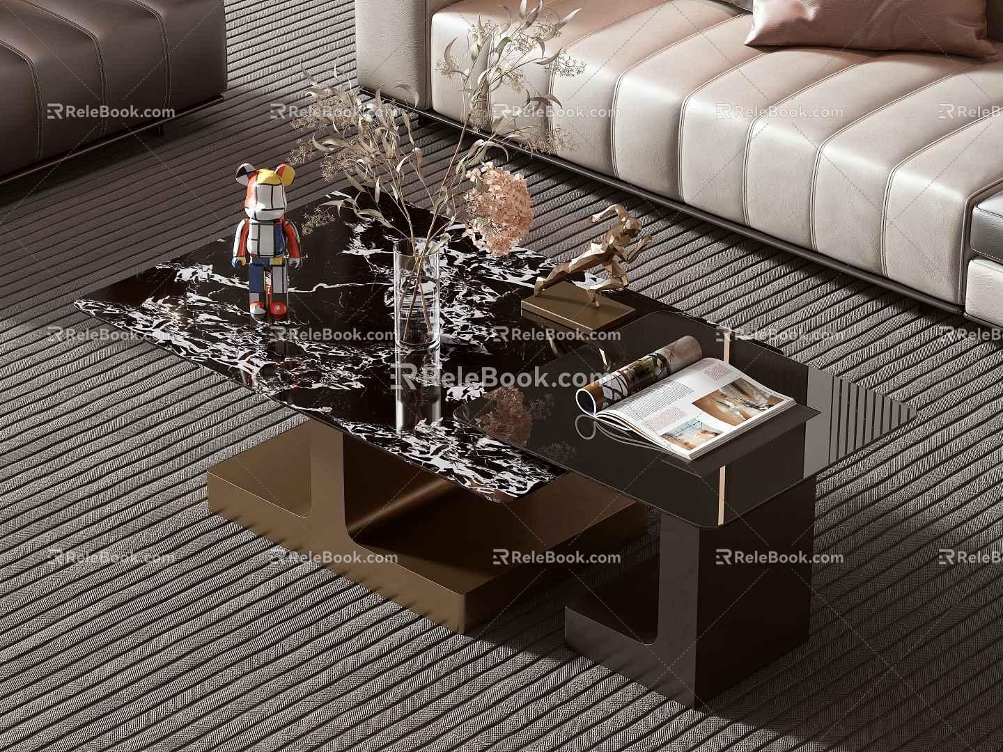 Modern coffee table 3d model