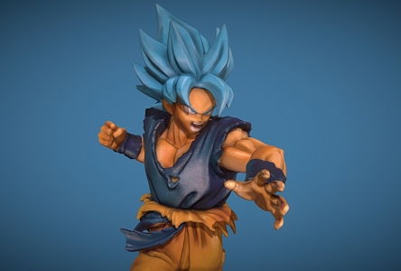 Goku Run Goku Anime Goku Hand Run 3d model