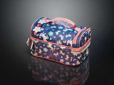 Modern Lunch Bag Lunch Box Children's Bag 3d model Modern Lunch Bag Lunch Box Children's Bag 3d model