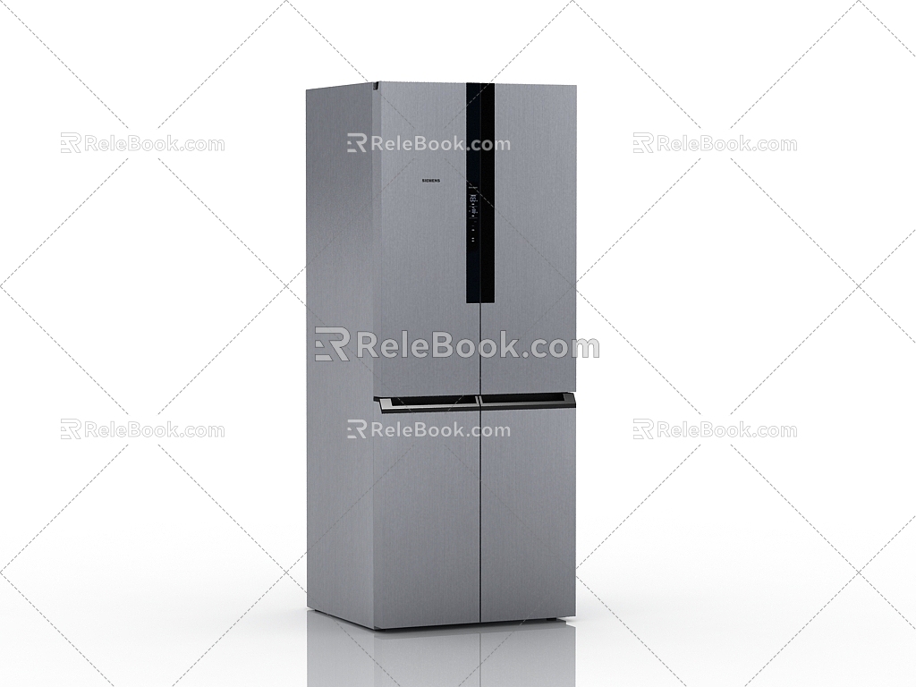 Modern refrigerator 3d model