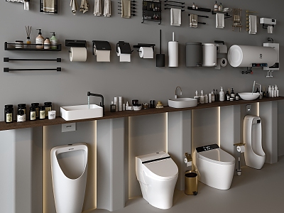 Modern Bathroom Utensils Bathroom Supplies 3d model