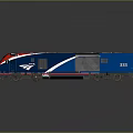 Five Modern Blue and Red High Speed Trains With Sleek Design Lineup