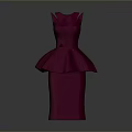 Simple Modern Pink Dress With Fitted Waist And Flared Skirt Design For Daily Use