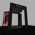 MEGA FASHION Exhibition Booth With Mannequins Displaying Suits In Modern Setup