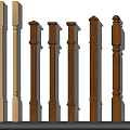 Various Baluster Designs Featuring Wooden Metal And Carved Decorative Styles