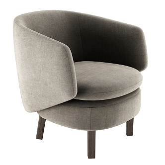 armchair crescent 3d model