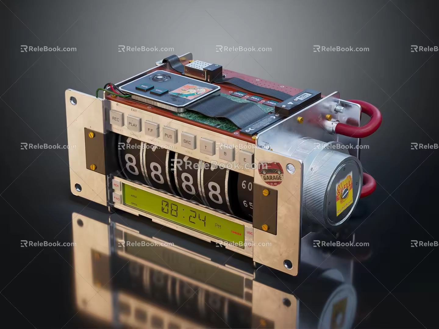 Modern Clock Clock Accurate Clock Accurate Clock Bomb Time Bomb 3d model
