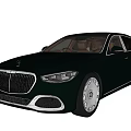 Black Luxury Sedan Featuring Chrome Grille Premium Brown Interior And Alloy Wheels