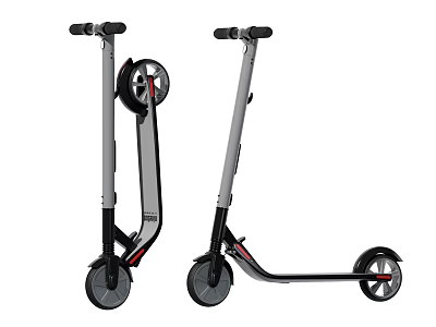 Modern Electric Scooter With Foldable Design Two Wheels And Sleek Frame 3d model