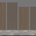 Modern Light Wood Hinged Doors With Sleek Design For Home Interiors