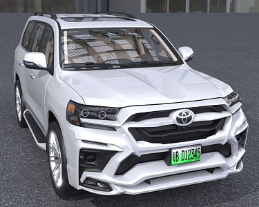 2018 Toyota LC200 3d model