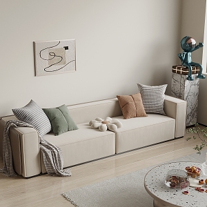 Modern double sofa 3d model