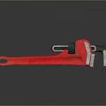 Pipe pliers vise vise bench vise wrench wrench tool hardware tool processing tool furniture 3d model