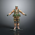 Soldier Warrior Soldier Character Game Character Realistic Character Cartoon Character 3d model
