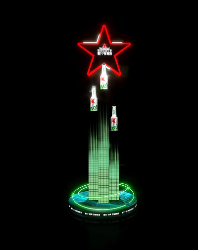 Heineken Music Waves Meichen DP Point Beer 3d model