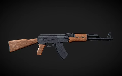 AK Rifle Assault Rifle Automatic Rifle 3d model