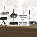 Projection projector combination 3d model