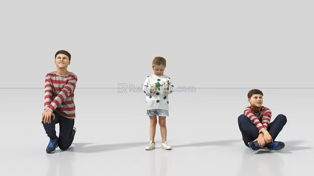 Children 3d model