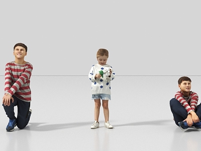 Children 3d model