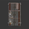 Industrial Equipment Platform With Tall Towers Cables And Metal Framework