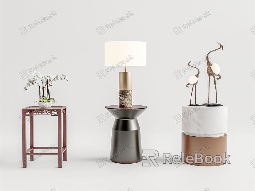 New Chinese bedside table side corner model