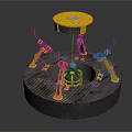 Modern Sci-Fi Equipment Sci-Fi Items Sci-Fi Components High-Tech Components 3d model