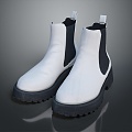 Modern Women's Boots Martin Boots Leather Boots 3d model