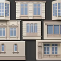 Various Decorative Furniture Windows With Different Frame Designs And Glass Styles